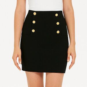 BLACK high Waist sailor style skirt b15